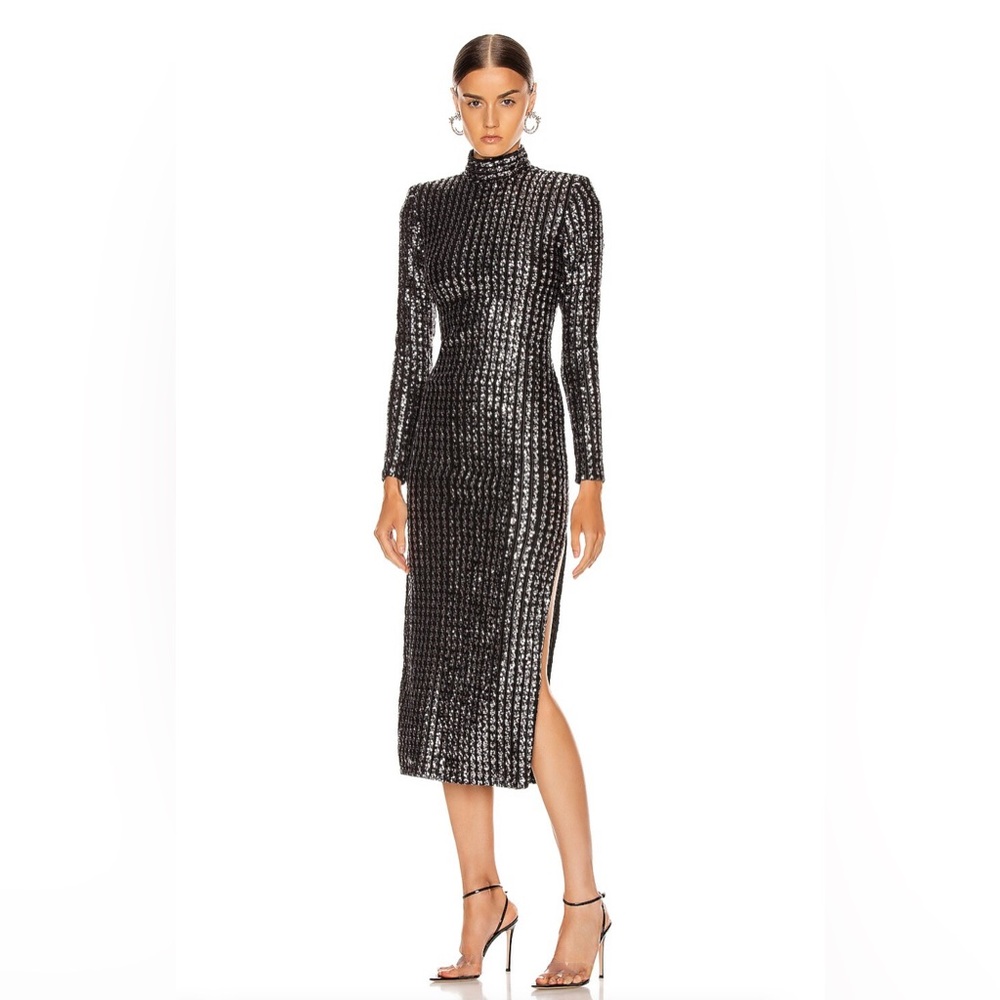 NWT Smythe Sequin Side Slit Dress Size M
